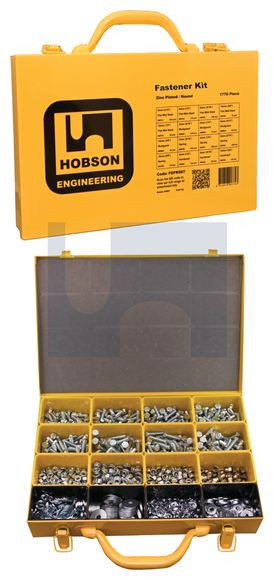 Hobson M6 Bolt Nut & Washer Assortment Grab Kit High Tensile FEFK020