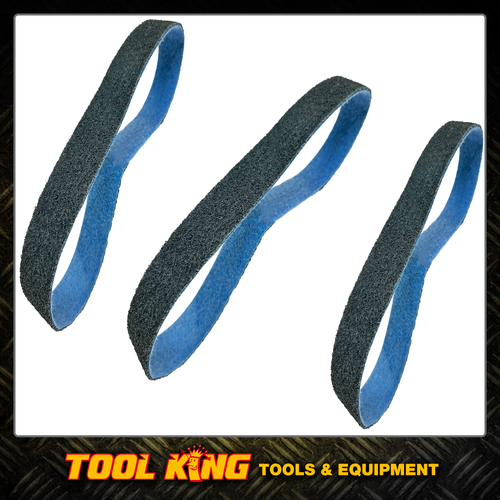 Surface Conditioning Sanding Belts 533 x 30mm Blue x 3pack Australian Made