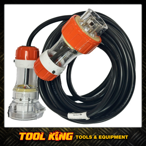 3 Phase 415V 20 Amp x 10m 4 pin Standard Extension Lead