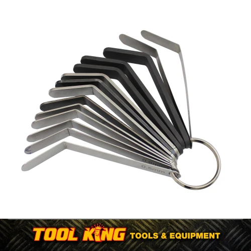 T&E 14 Blade 0.2 to 4.2mm Volvo & Mack Truck Offset Feeler Gauge Set 