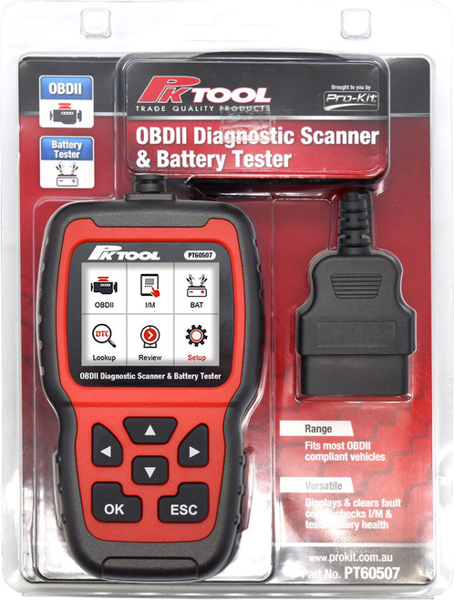 OBDll Diagnostic Scanner & Battery Tester PT60507