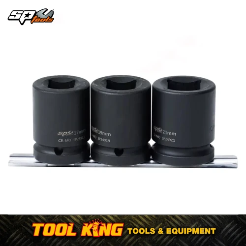 SP Tools 3pc Double Square Truck Wheel nut Impact Socket set 3/4"Dr SP20470