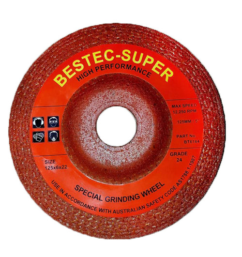 BESTEC Orange Ceramic Stainless Steel Blending Disc 125mm 60g