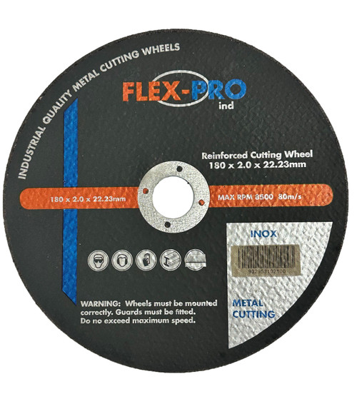 FlexPro 7" 180mm Metal Cutting Discs 5pc Pack 02100