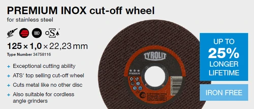 TYROLIT premium 125mm Cutting Disc 34332803