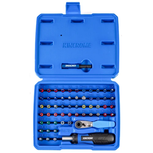 KINCROME 58pc Mini Ratchet Screwdriver & Bit Set K5678