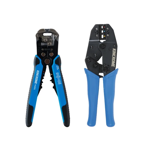KINCROME 2pc Auto Wire Stripper & Ratchet Crimper Set P400147