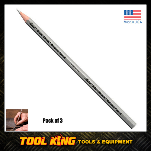 3pc Welders pencils  Silver streak Made in the USA