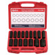 Genius Tools 16pc 1/2"Drive Metric Deep Impact Socket set TD-416M1