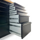 Pittsburgh 72" 15 Drawer Black Cabinet with 3 Door Cabinet P00001