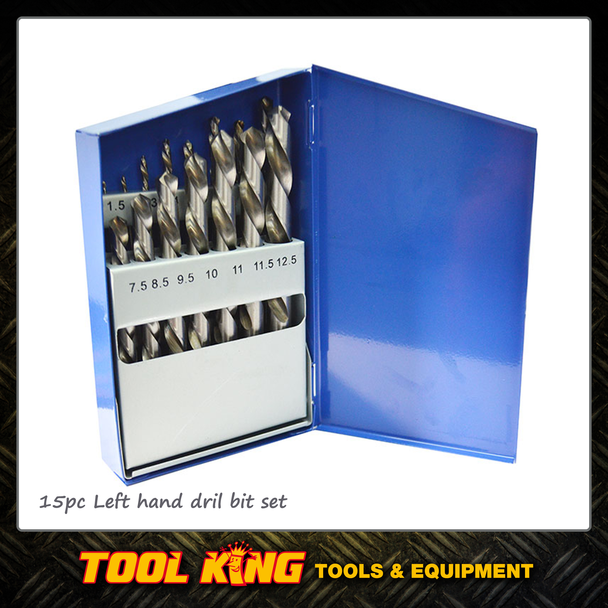 INSIZE 15pc Left Handed Drill bit set Robson's Tool King Store