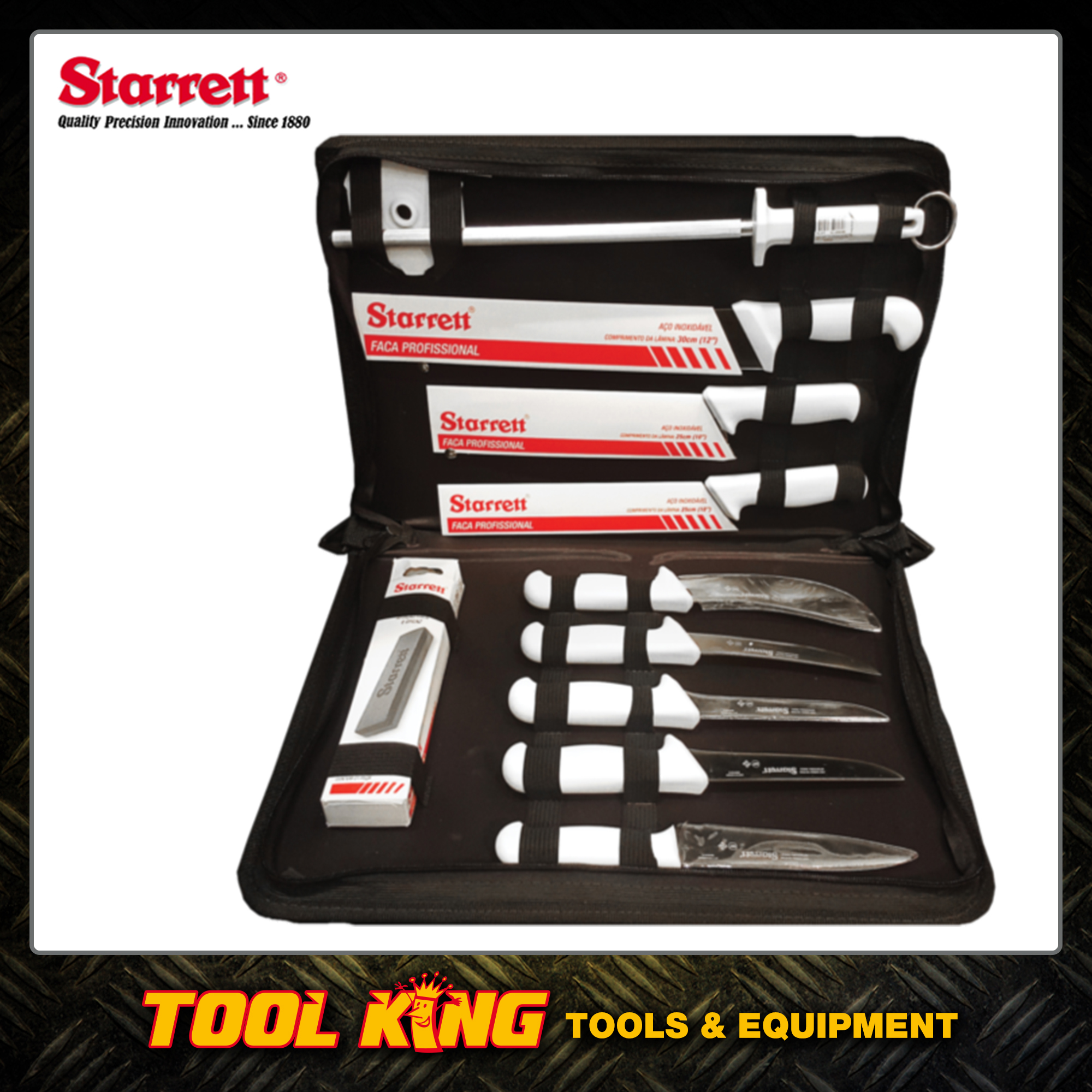 Starrett 11pc Butchers Knife set with case Robson's Tool King Store