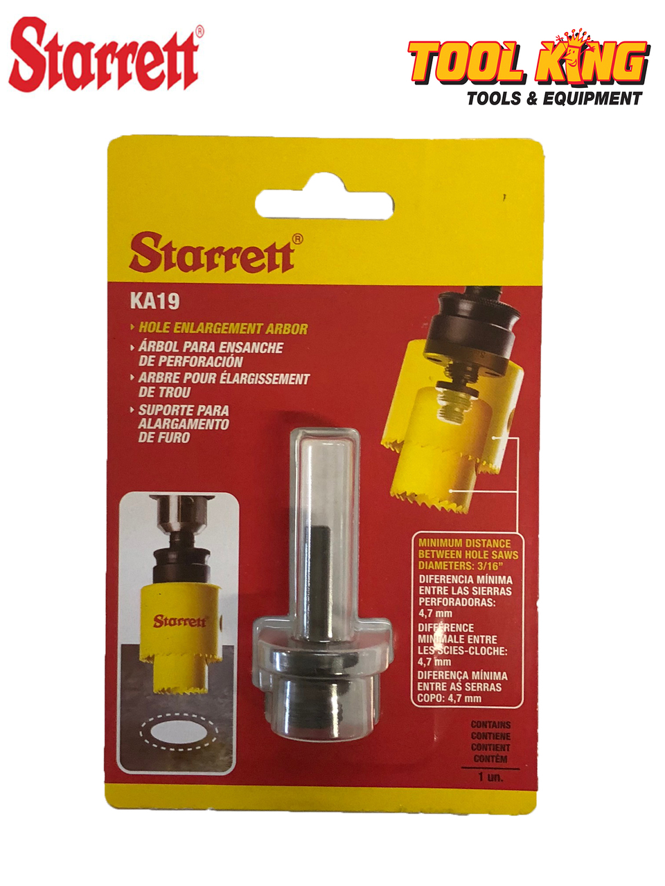 Starrett Oops Holesaw Arbor for enlarging holes - Robson's Tool