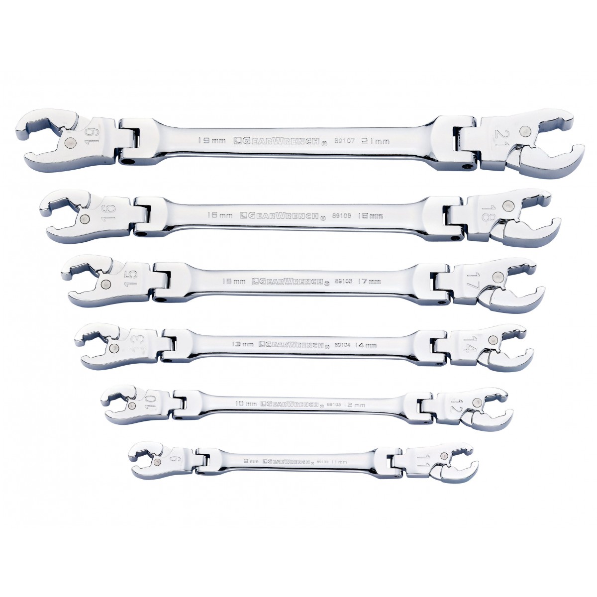 Replacement Roughnut Spanner Roles Gearwrench 6pc Ratchet flare nut spanner set Metric - Robson's Tool ...