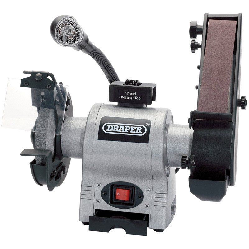 Draper Tools 150mm Bench Grinder with linisher Robson's Tool King Store
