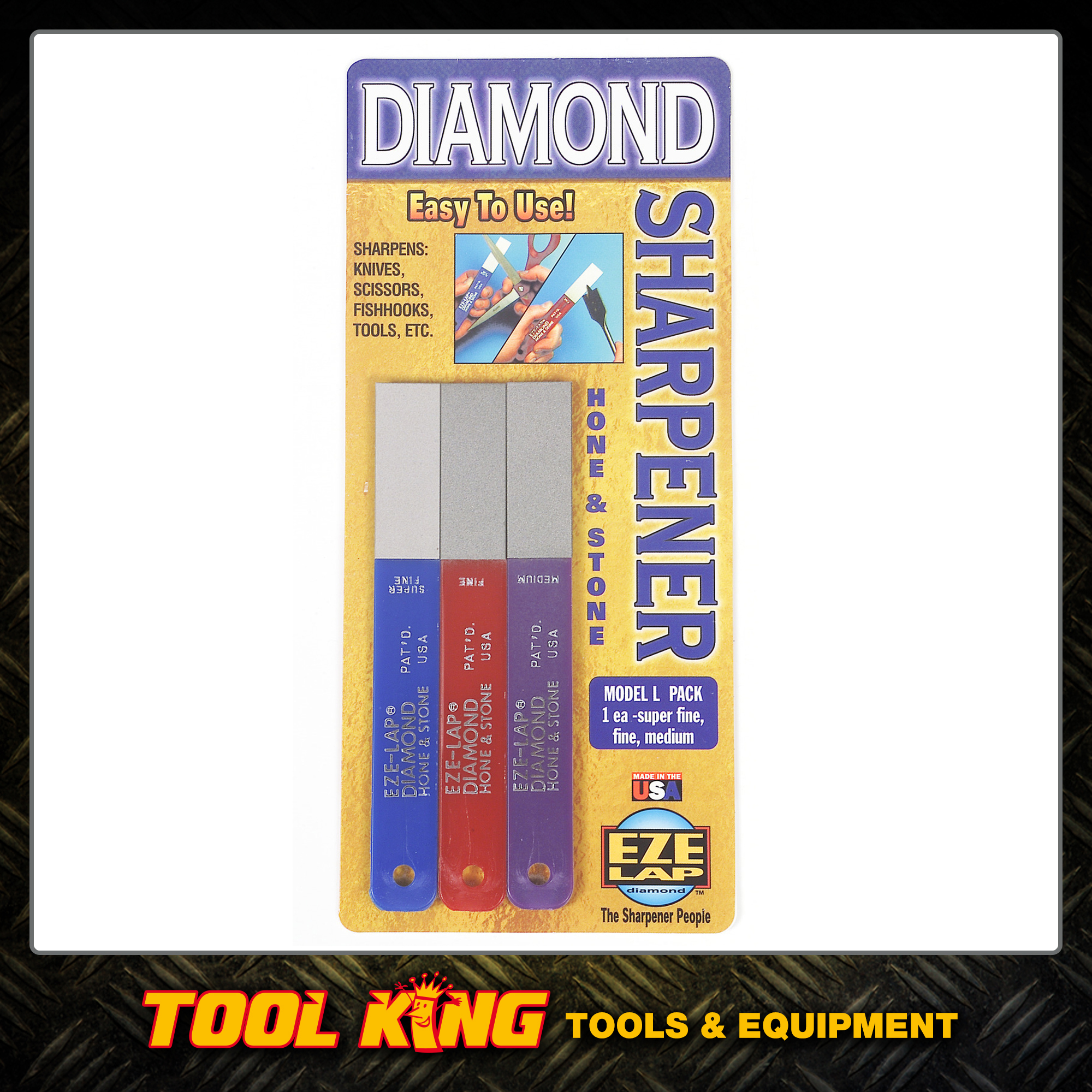 Eze Lap 3pc Diamond Knife And Tool Sharpener L Pack Robson S Tool King Store