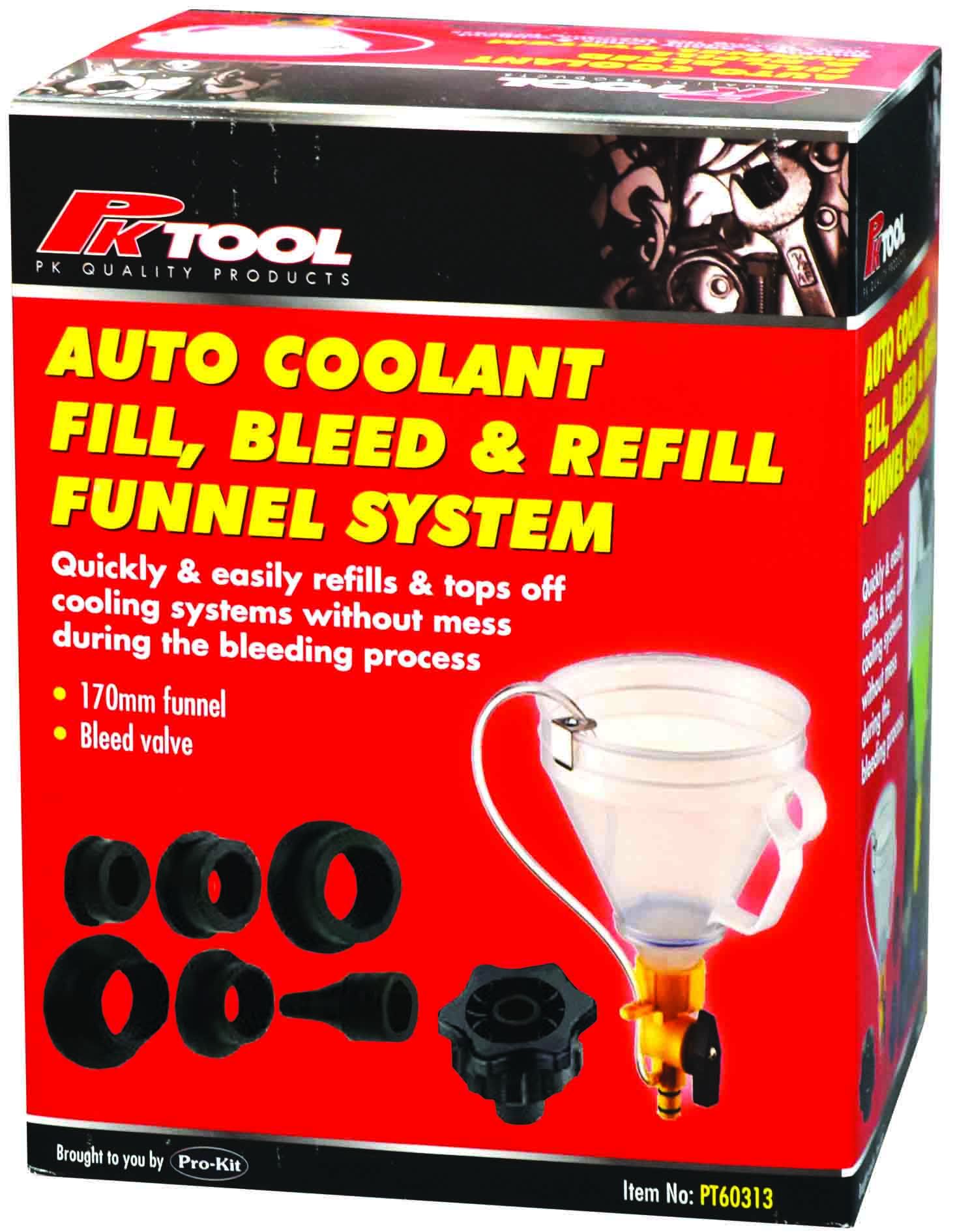 8pc Universal Coolant refilling funnel kit PT60313 Robson's Tool King