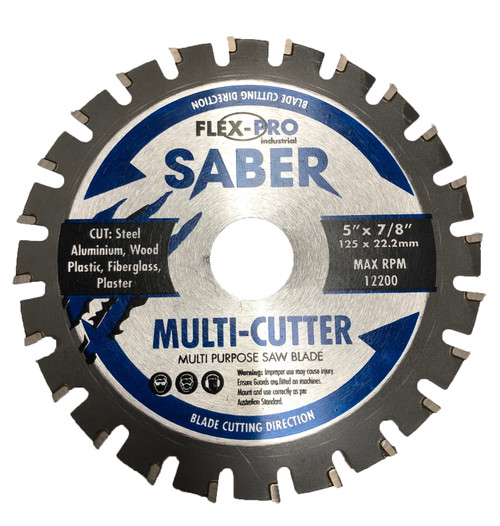 Multi cutter saw Blade 125mm 5 inch FLEXPRO Cut steel wood aluminium Robson's Tool King Store
