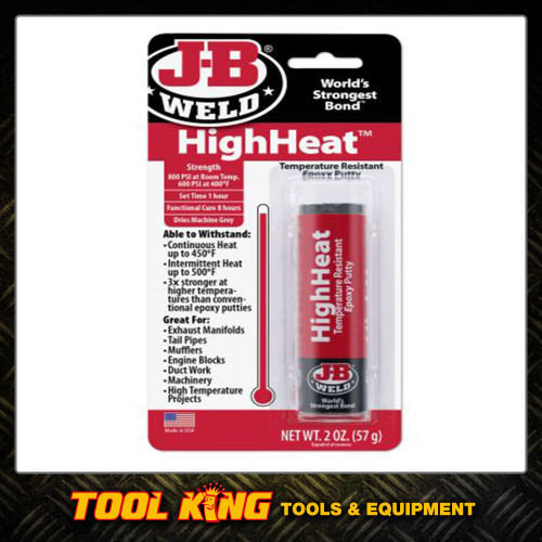 JB Weld High Heat epoxy putty stick Made in the USA Robson's Tool