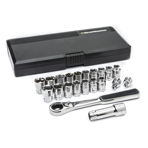 Gearwrench 21pc 3/8”Dr Pass-Thru™ SAE & Metric Socket Set 8921 - Robson ...