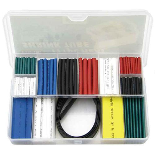 Performance Tool W541 106-Piece Weatherproof Heat Shrink Tubing Assortment With Storage Case, 3:1 Ratio
