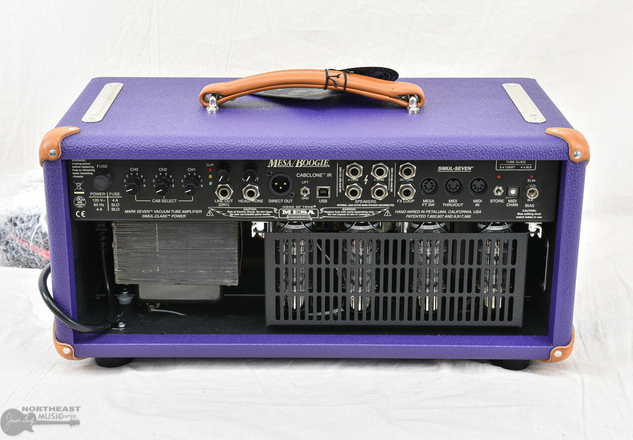 Mesa Boogie Mark VII All Tube Amplifier Head - Purple Bronco