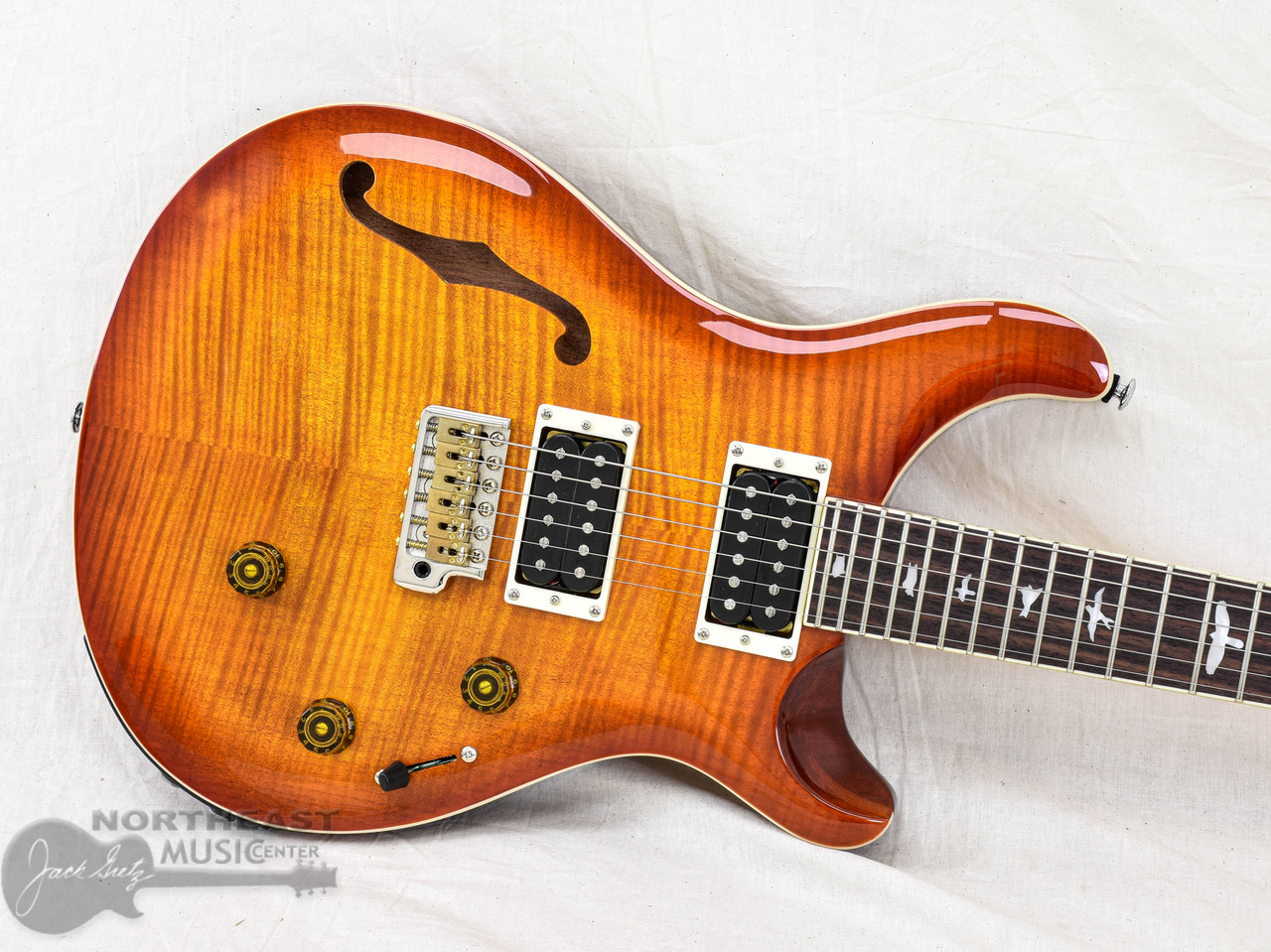 PRS SE Custom 24 Semi-Hollow Piezo - Vintage Sunburst (s/n