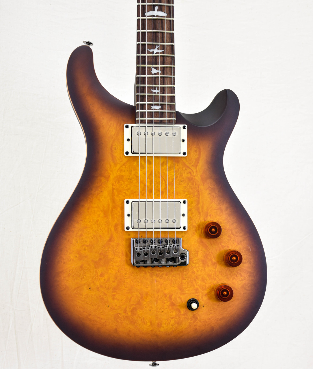 PRS SE Exotic Series DGT Laurel Burl - McCarty Tobacco Burst Satin