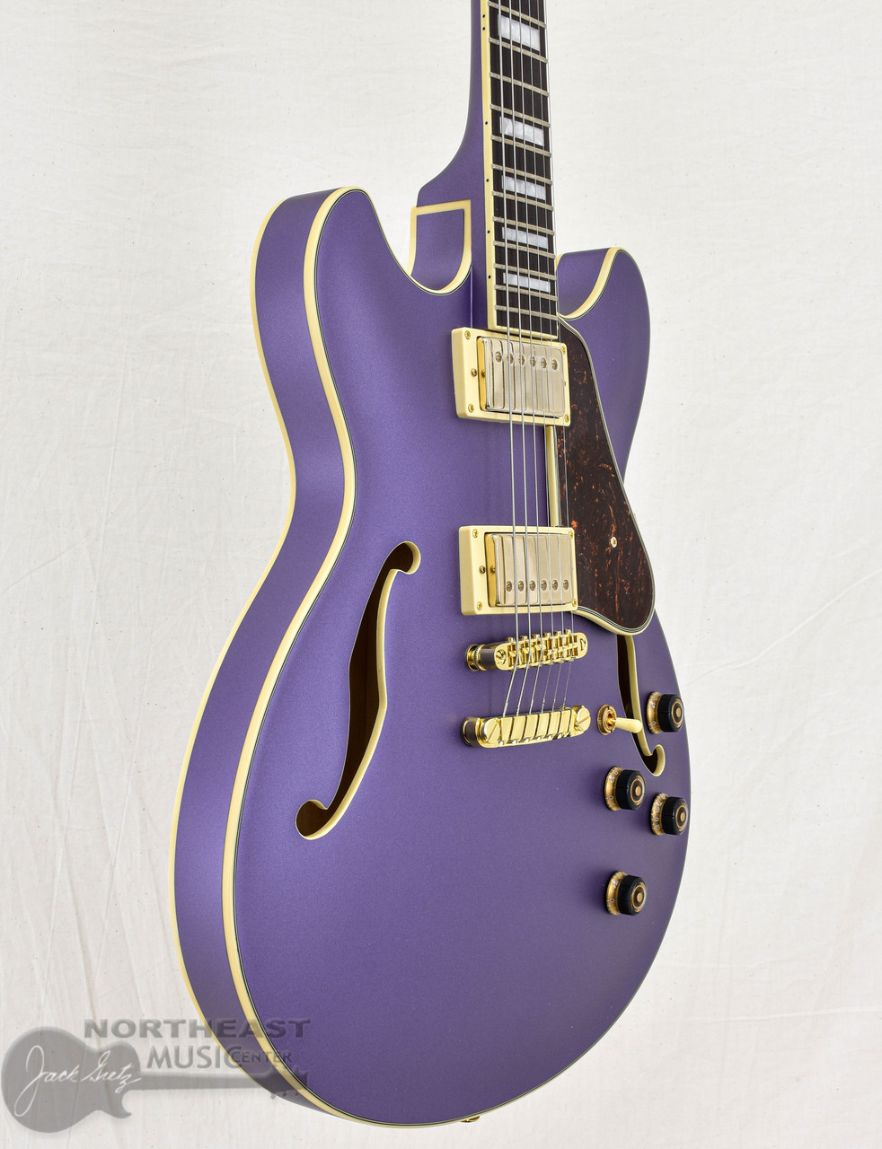 アート・デザイン・音楽 purple Ibanez Artcore AS73G Semi-Hollow Electric Guitar - Metallic Purple