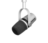 Shure MV7 XLR/USB Dynamic Podcast Microphone - Silver (MV7-S) | Northeast Music Center Inc.