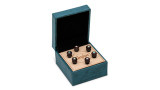 Taylor 7260-6 Bridge Pin Set, 5inch Taper, Bone, Brown w White Opal | Northeast Music Center Inc.