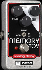 Electro-Harmonix Memory Toy Analog Echo and Chorus Guitar Effects Pedal Electro-Harmonix Memory Toy Analog Echo and Chorus Guitar Effects Pedal