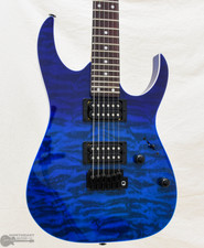 Ibanez GRG120QASP Gio Electric Guitar - Blue Gradation | Northeast Music Center Inc. Ibanez GRG120QASP Gio Electric Guitar - Blue Gradation | Northeast Music Center Inc.