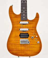 Tom Anderson Drop Top - Transparent Amber Burst w/ Binding | Northeast Music Center Inc. Tom Anderson Drop Top - Transparent Amber Burst w/ Binding | Northeast Music Center Inc.