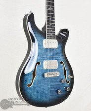 PRS SE Hollowbody II Piezo Peacock Blue Smokeburst (s/n: 6592) | Northeast Music Center Inc. 