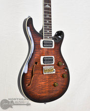 PRS SE Custom 24 Semi Hollow Piezo Orange Tiger Smokeburst (s/n: 0935) | Northeast Music Center Inc.