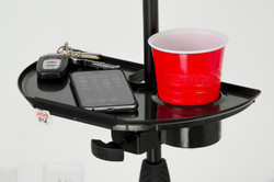 Gator Frameworks Mic Stand Accessory Tray w/ Drink Holder | Northeast Music Center Inc.