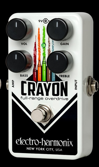 EHX Crayon Full Range Overdrive 69 - Black Electro-Harmonix Guitar Effects Pedals | Northeast Music Center 