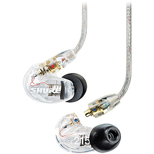 Shure SE215 Sound Isolating Earphones in Clear