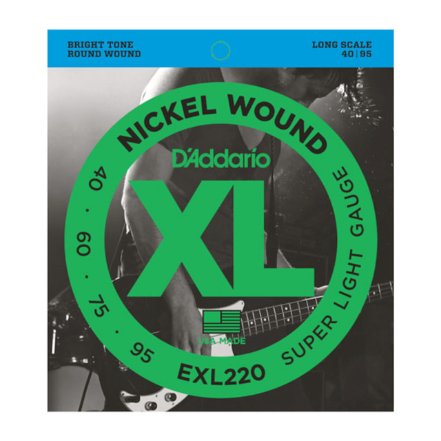 D'Addario XL Super Light Gauge Bass Strings | Northeast Music Center Inc.