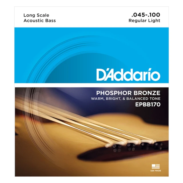 D'Addario Light Gauge Acoustic Bass Strings | Northeast Music Center Inc.