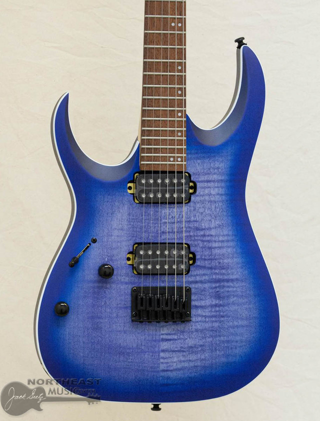 Ibanez RGA42FM Lefty - Blue Lagoon Burst Flat (RGA42FMLBLF) | Northeast Music Center Inc.