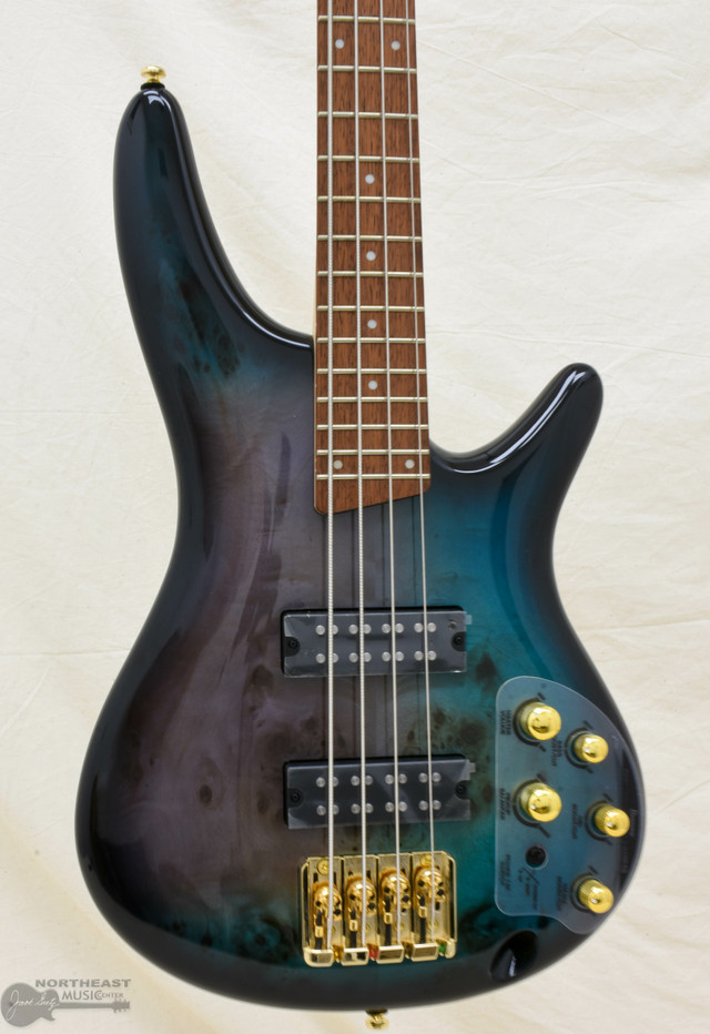 Ibanez SR400E Poplar Burl Top - Tropical Seafloor Burst | Northeast Music Center Inc.
