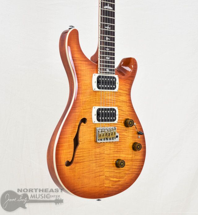PRS SE Custom 24 Semi-Hollow Piezo Vintage Sunburst (s/n: 1454) | Northeast Music Center Inc.