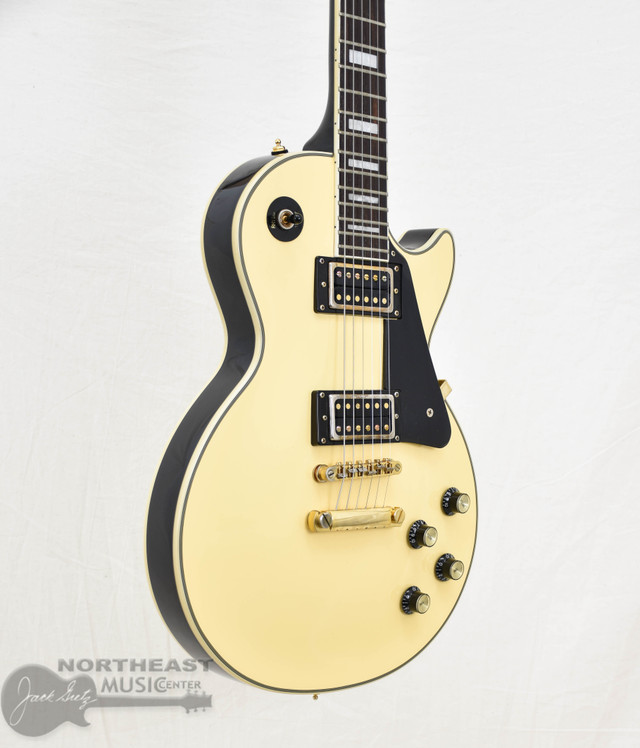 Epiphone Les Paul Custom Blackback Pro 2014 Antique Ivory Used | Northeast Music Center Inc.