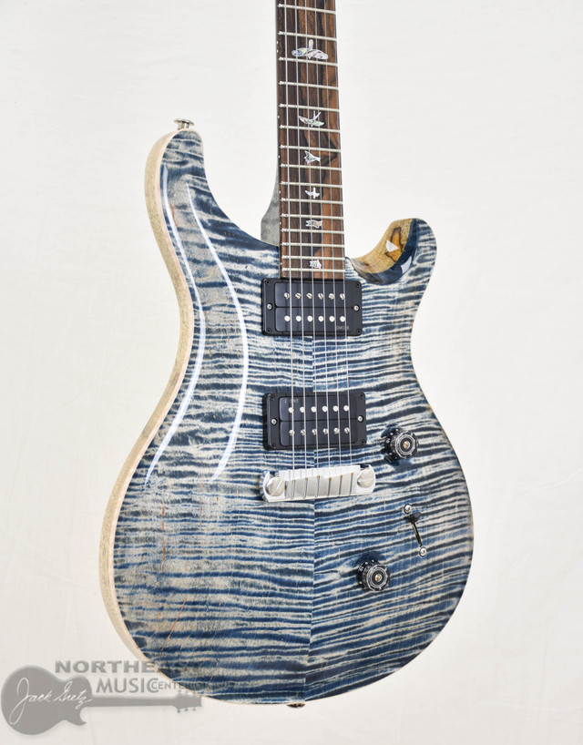 PRS Custom 24  Stoptail Limited Edition Wood Library Flame Maple Faded Whale Blue Stained Neck (s/n: 9704) | Northeast Music Center Inc.