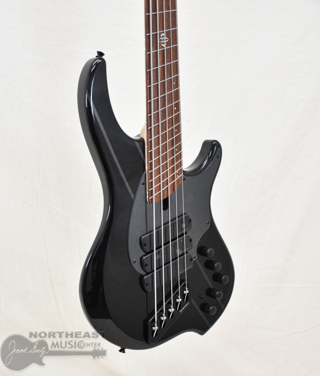 Dingwall John Taylor JT3 5 String Bass Stealth Black w/Rio Stripes (s/n: 21486)