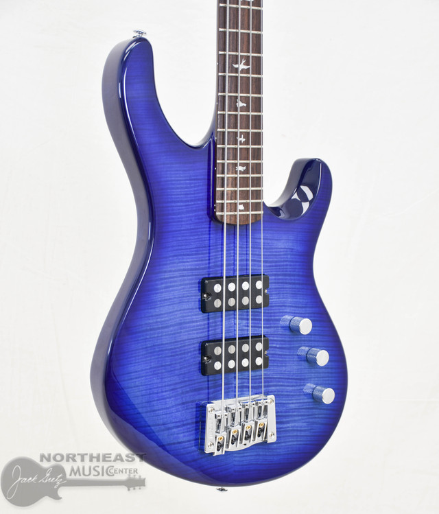 PRS Kingfisher Bass Faded Blue Wrap Around Burst(2021) Used (s/n:0187) | Northeast Music Center Inc.