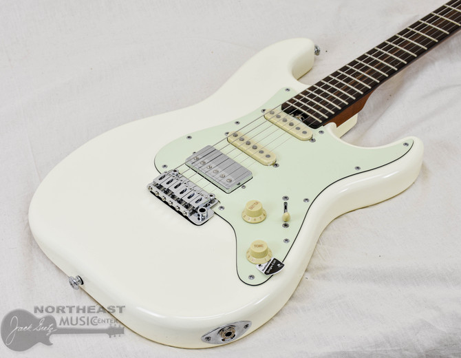 Schecter Diamond Series Nick Johnston Traditional HSS - Atomic Snow White | Northeast Music Center Inc.