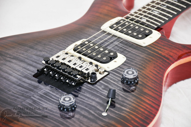 PRS SE Custom 24 "Floyd" Charcoal Cherry Burst (s/n: 5500) | Northeast Music Center Inc.